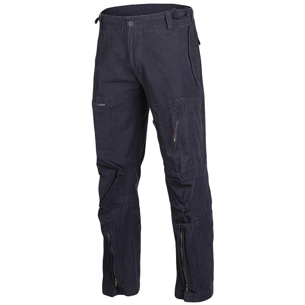 Mil-Tec Pilot Pants Cotton Prewash Black 3 Mil-Tec Pilot Pants Cotton Prewash Black