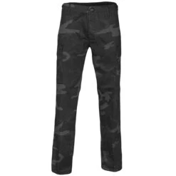 Mil-Tec US BDU Ranger Trousers Straight Cut Black Camo
