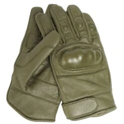 Mil-Tec Tactical Gloves Leather Olive