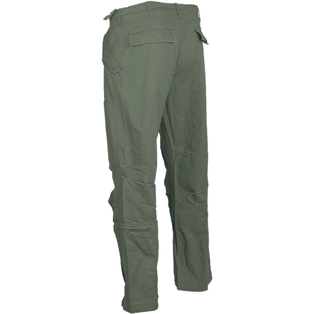 Mil-Tec Pilot Trousers Poplin Cotton Prewashed Olive 4 Mil-Tec Pilot Trousers Poplin Cotton Prewashed Olive - Image 2