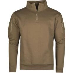 Mil-Tec Tactical Sweatshirt With Zipper Dark Coyote
