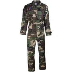 Mil-Tec US Flight Coverall With Patches Woodland