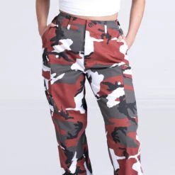 Mil-Tec Ladies Ranger Trousers Red Camo -Mil-Tec Shop RED CARGO WOMEN 12 07 05