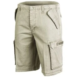 Mil-Tec Paratrooper Cargo Shorts Prewashed Khaki