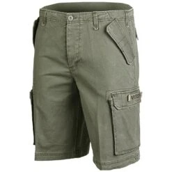 Mil-Tec Paratrooper Cargo Shorts Prewashed Olive