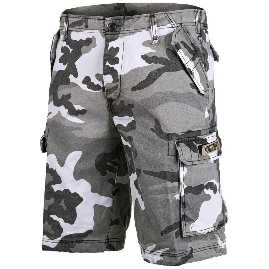 Mil-Tec Paratrooper Cargo Shorts Prewashed Urban 3 Mil-Tec Paratrooper Cargo Shorts Prewashed Urban
