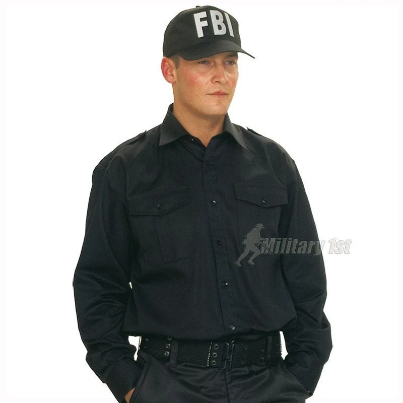 Mil-Tec FBI Baseball Cap With Plastic Band Black 4 Mil-Tec FBI Baseball Cap With Plastic Band Black - Image 2
