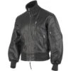 Mil-Tec German Army Leather Flight Jacket Black -Mil-Tec Shop mil tec bw leather jacket NEW ALL 1 1