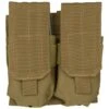 Mil-Tec Double M4/M16 Magazine Pouch MOLLE Coyote