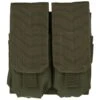 Mil-Tec Double M4/M16 Magazine Pouch MOLLE Olive -Mil-Tec Shop mil tec double m4 m16 mag pouch olive amaz 1 1