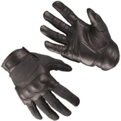 Mil-Tec Tactical Gloves Leather / Kevlar Black
