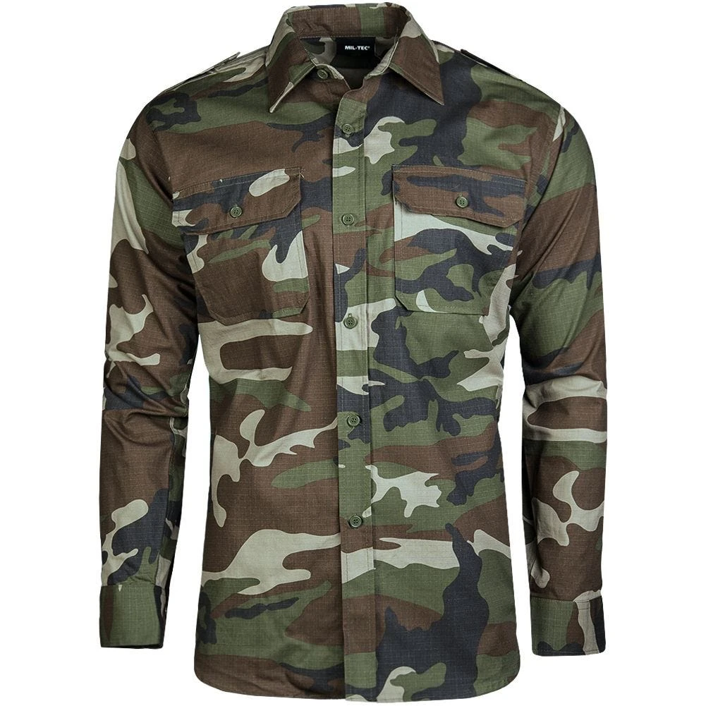 Mil-Tec RipStop Shirt Long Sleeve CCE 3 Mil-Tec RipStop Shirt Long Sleeve CCE