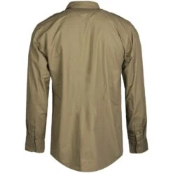 Mil-Tec RipStop Shirt Long Sleeve Coyote -Mil-Tec Shop mil tec long sleeve shirt coyote02 1001x1001