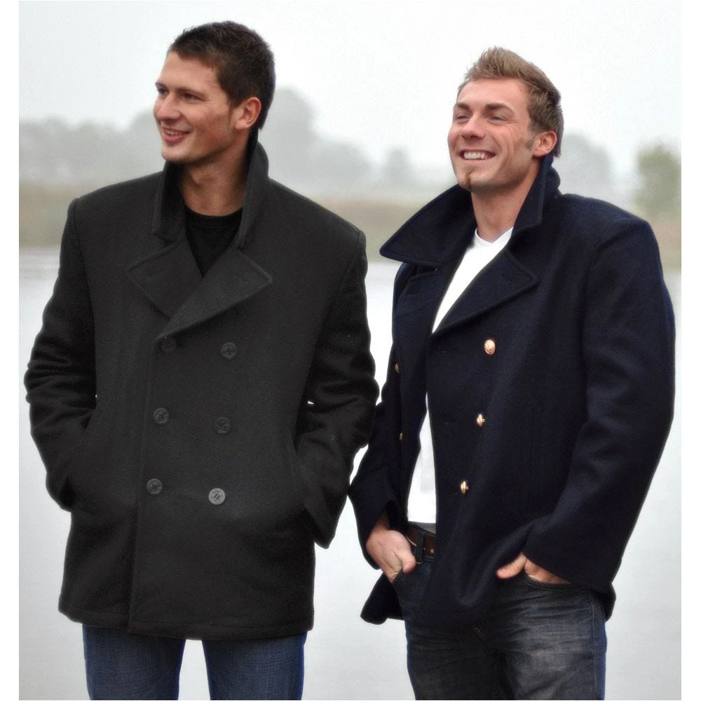 Mil-Tec US Navy Pea Coat Black 5 Mil-Tec US Navy Pea Coat Black - Image 3