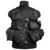 Mil-Tec Ultimate Assault Vest Black -Mil-Tec Shop mil tec tactical vest 9 pockets black amaz 1 1