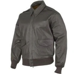 Mil-Tec A-2 Leather Flight Jacket Brown