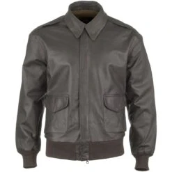Mil-Tec Shop -Mil-Tec Shop mil tec us leather jacket brown ALL 2 1