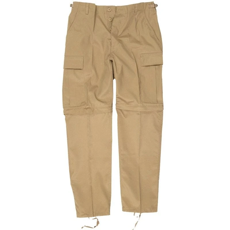 Mil-Tec Zip-Off Combat Trousers Khaki 3 Mil-Tec Zip-Off Combat Trousers Khaki