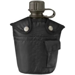 Mil-Tec Canteen With Cover 1 Litre Black