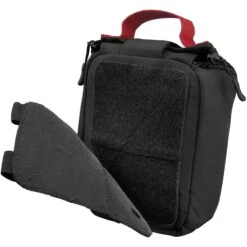 Mil-Tec Individual First Aid Kit Laser Cut Pouch Black -Mil-Tec Shop mil tec ifak medic pouch laser cut black 3