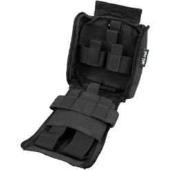 Mil-Tec Individual First Aid Kit Laser Cut Pouch Black -Mil-Tec Shop mil tec ifak medic pouch laser cut black 4