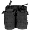 Mil-Tec Open Top Double Mag Pouch Black -Mil-Tec Shop mil tec open top double pouch black 1a