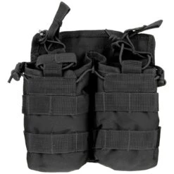 Mil-Tec Open Top Double Mag Pouch Black