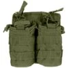 Mil-Tec Open Top Double Mag Pouch Olive -Mil-Tec Shop mil tec open top double pouch olive 1